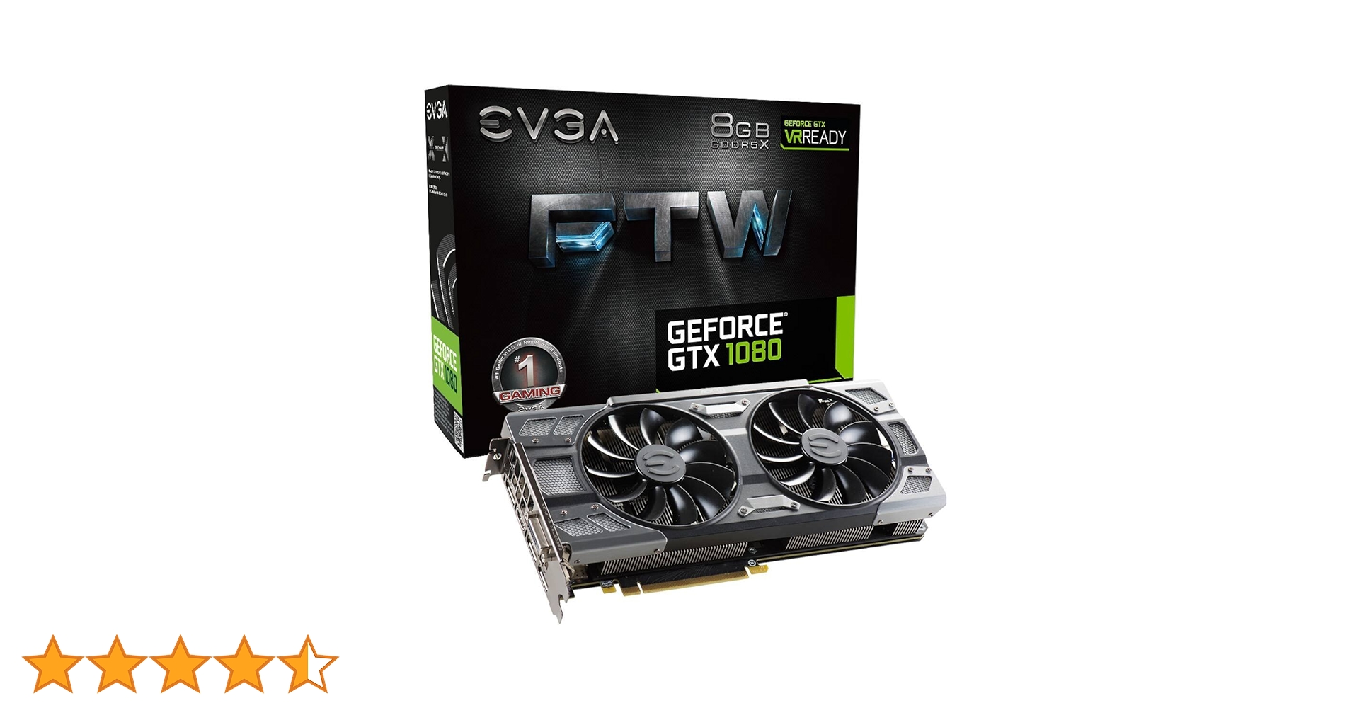 EVGA GeForce GTX 1080 FTW GAMING ACX 3.0, 8GB GDDR5X, LED RGB